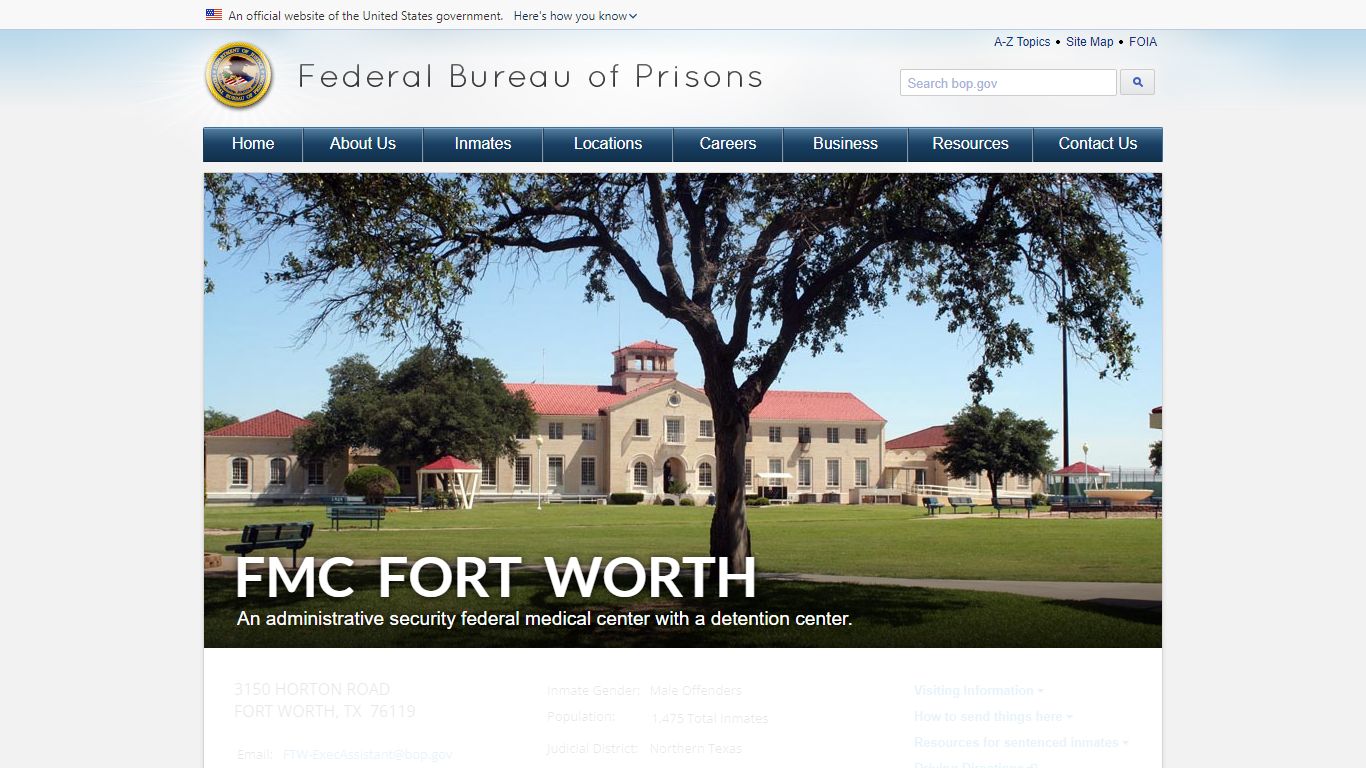FMC Fort Worth - Federal Bureau of Prisons