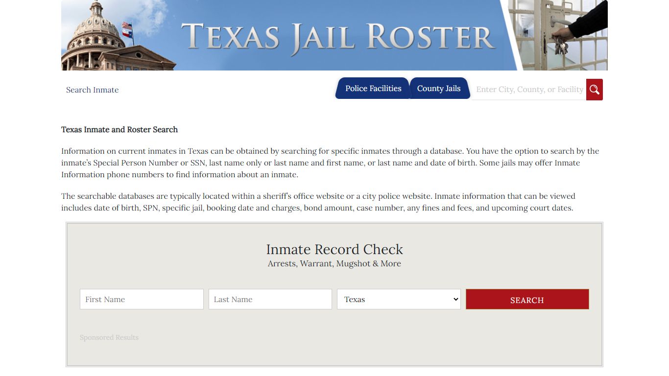 Tarrant County Jail Inmates | Jail Roster Search